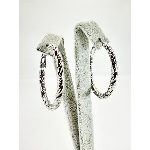 Gümüş Halka Küpe